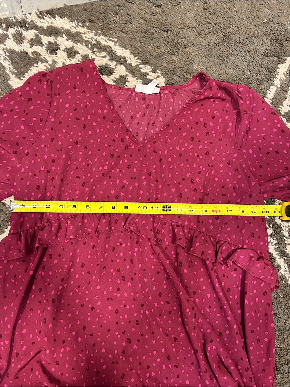 Ingrid and Isabel Pink Heart Valentine’s Day Maternity Blouse - Picture 4 of 5